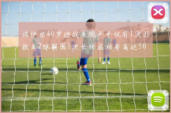 诺伊尔40岁迎战表现平平仅有1次扑救丢2球解围1次长传成功率高达50
